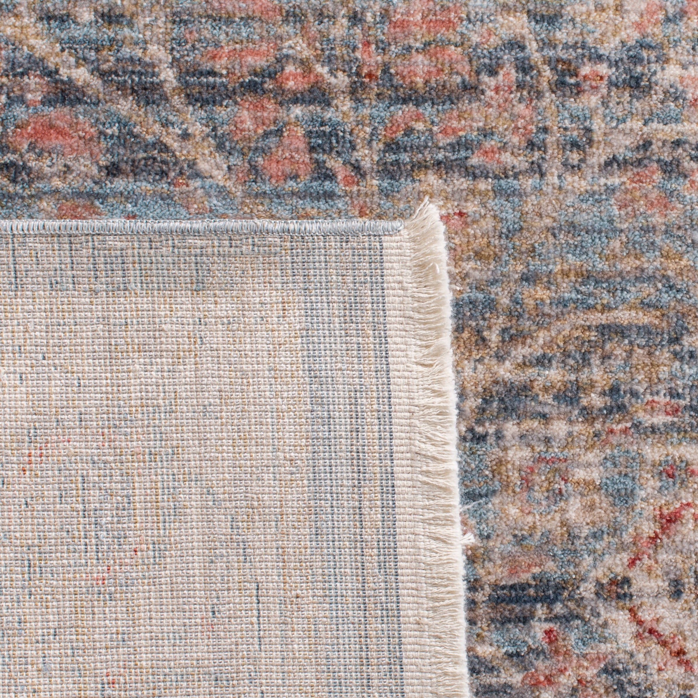 SAFAVIEH Isabella Kuzman Floral Bordered Area Rug, Light Blue/Cream, 5'3" x 7'6"