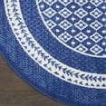 thumbnail image 5 of Nourison Whimsicle Modern Moroccan Navy 8' x round Area Rug, (8' Round), 5 of 9