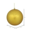 thumbnail image 2 of Vickerman 6" Gold Matte Mercury Ball Ornament, 4 per Bag, 2 of 3