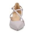 thumbnail image 6 of Journee Womens Galvinn Crisscross Strap Pointed Toe Pumps, Widths Available, 6 of 9