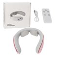 thumbnail image 2 of Electric Neck Massager Cordless USB Rechargeable Hot Compress Vibration Neck Relax Massage Machine Pink, 2 of 5
