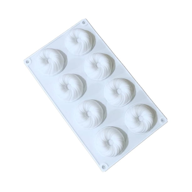 Molde De Pastel De Silicona En Espiral De 8 Cavidades Molde De Rosquillas De Bricolaje Resistente Al Calor Antiadherente Fácil De Mover Molde Para Hornear Pasteles Para Hornear Pasteles De Mousse Yuarrent HA022157-00