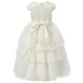 thumbnail image 2 of Richie House Girls' Layered Dress with Embroidery RH1386, 2 of 7