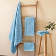 thumbnail image 6 of Dowellia 4 PCS Towels Set - 1 Bath Towel, 1 Hand Towel, 2 Washcloths, Highly Absorbent & Quick Dry, bathroom towels for home Spa Hotel Gym, Blue, 6 of 6