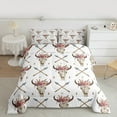 thumbnail image 2 of Castle Fairy Bull Skull Bedding Comforter Set 2pcs for Boys Girls,Western Theme Twin Comforter Sets Microfiber,Bohemian Boho Breathable Bedding Set,Lightweight Room Decor,Reversible, 2 of 8