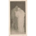 thumbnail image 3 of Richard Nicolaüs Roland Holst 11x18 Black Modern Framed Museum Art Print Titled - Two Standing Figures, After Matthijs Maris (1892), 3 of 5