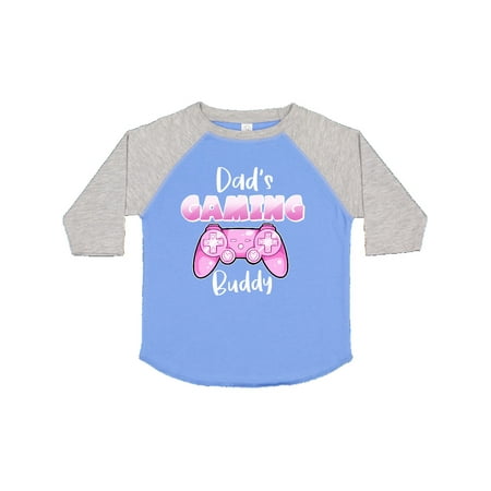 

Inktastic Dad s Gaming Buddy- Pink Controller Gift Toddler Boy or Toddler Girl T-Shirt