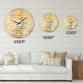 thumbnail image 4 of Designart 'Abstract Retro Design VIII' Mid-Century Modern Wood Wall Clock, 4 of 5