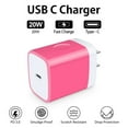 thumbnail image 4 of USB C Charger Block,AILKIN 20W PD Type C Block Chargers Wall Charger Block Fast Charging Charger Plug Power Adapter USB C Brick Cube,Rose, 4 of 6