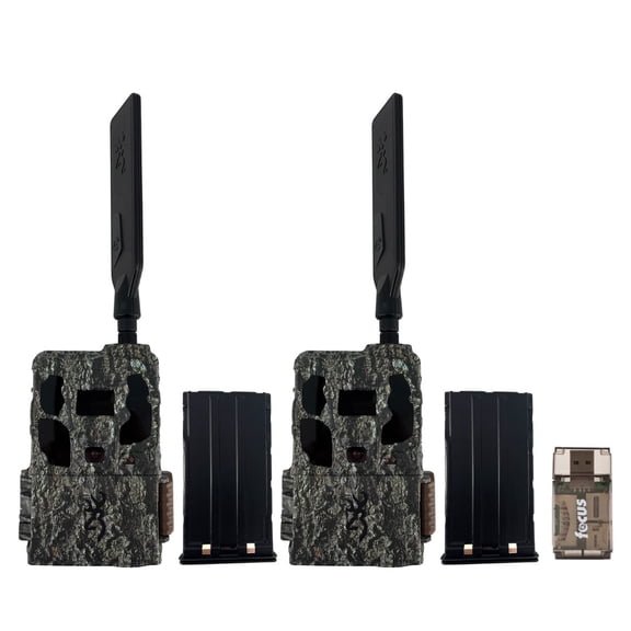 Browning Trail Camera Defender Wireless Pro Scout Max HD AI 46MP Bundle with Li-Ion Battery Power Pack and Card Reader (5 Items)