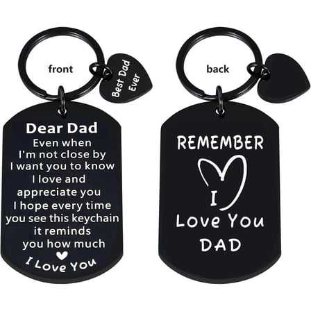 Dad Christmas Gifts for Dad from Daughter Son, Birthday Gifts for Dad Gifts for Daddy Gift for Husband from Wife to My Dad Keychain Fathers Day Bonus Step Dad New Daddy-to-Be Gift Valentine's Day Idea