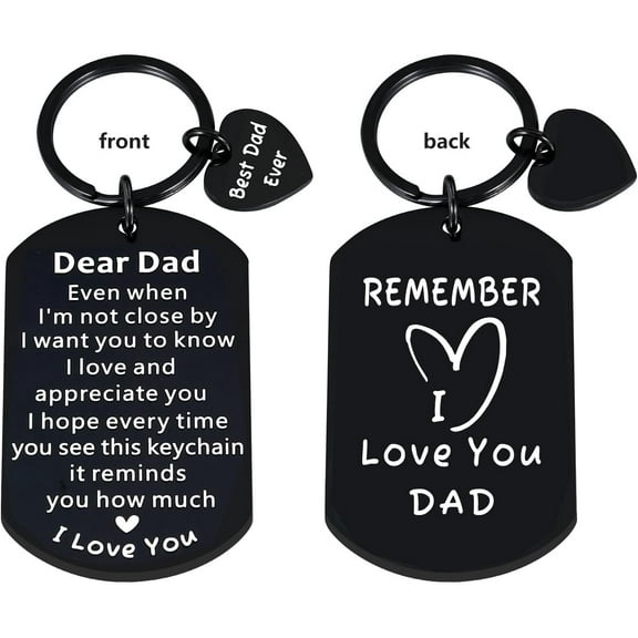 Dad Christmas Gifts for Dad from Daughter Son, Birthday Gifts for Dad Gifts for Daddy Gift for Husband from Wife to My Dad Keychain Fathers Day Bonus Step Dad New Daddy-to-Be Gift Valentine's Day Idea