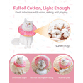 thumbnail image 3 of Adjustable Cat Recovery Collar, Cute Cat Donut Collar, Soft Cone Collars for Cat, Wound Healing Protective Cone After Surgery Elizabethan Collars for Kitten Pets, 3 of 7