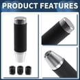 thumbnail image 7 of Unique Bargains 13cm Gear Shift Knob Aluminum Alloy Cylinder for Automatic and Manual Vehicle with 3 Adapter Silver Tone, 7 of 7