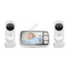 Motorola Connect20-2 Video Baby Monitor with Two Cameras – 4.3" Parent Unit and Wi-Fi Viewing for Baby, Elderly, Pet - 2-Way Audio, Night Vision, Temperature Sensor, Digital Zoom