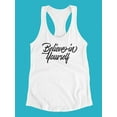 thumbnail image 3 of Believe In Yourself Script Tank Women -Image by Shutterstock, Female x-Large, 3 of 4
