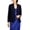 Blue, variant on Women's Collarless Open-Front Blazer Navy M