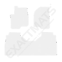 ExactMats - Premium Clear Overlay Floor Mats, Made In USA - Fits Chevrolet Silverado 1500 2019-2024 / Crew Cab / 2 Front & Uni-Rear Mats