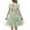 Green Pattern, variant on Arshiner Girls Dresses Formal Summer Tween Tulle Back to School Prom Tie Back Navy Dresses