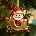 thumbnail image 3 of Rapeiae 26 Letters Christmas Tree Decoration Pendant Christmas Tree Ornaments Personalized Christmas Ornaments Christmas Decoration Xmas Tree Hanging Decor, 3 of 4