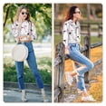 thumbnail image 7 of KLL Cute Poodle Dog Print Women's Long Sleeve Pajamas with Pants Sleepwear Loungewear 2 Set-XX-Large, 7 of 7