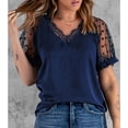 thumbnail image 1 of Camisa de malla de lunares, camiseta de encaje con cuello en V para mujer Camisa de encaje de lunares Experiencia incomparable, 1 of 6