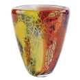 thumbnail image 2 of 8" MultiColor Art Glass Oval Vase, 2 of 2