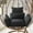 Black, variant on Replacement Swing Seat Pad Thickened Chair Cushion for Indoor Outdoor Hanging Baskets Egg Chairs Sofas