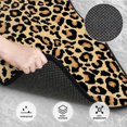 thumbnail image 3 of Honeii Leopard Print Print Car Foot Mat Four-Piece Set - Front & Rear Universal Car Floor Mats for SUVs, Trucks, Sedans, 3 of 7