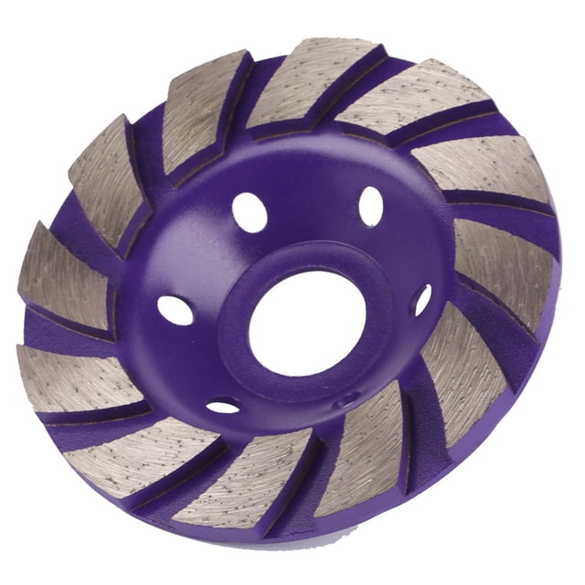 Disco de pulido con segmento de diamante de 100 mm x 5 mm con 6 orificios para mármol, hormigón y piedra