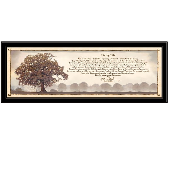 TrendyDecor4U Living Life By Bonnie Mohr Framed Print COW215A-704G