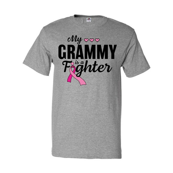 Inktastic Breast Cancer Awareness My Grammy is a Fighter T-Shirt