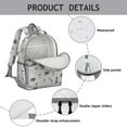 thumbnail image 4 of Boston Terrier Backpack for School,Cute School Bag,Schoolbag with Adjustable Shoulder Straps & Padded Back,15.25"x11.5"x5.25", 4 of 6