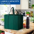 thumbnail image 2 of Reusable Grocery Shopping Bags 10 Pack Large Foldable Tote Bags Bulk,Eco Produce Bags with Long Handle for Shopping Groceries Clothes(5 Assorted Colors), 2 of 7