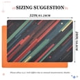 thumbnail image 6 of Yayeee Doormat for Inside 20"x32" Absorbent Low-Profile Washable Non-Slip Rubber Backed Entryway Rug, Red Abstract Lines, 6 of 8