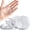 Clear, variant on Strongest Home Wall & Door Handle Stopper 5" Set of 3 Pieces White Rubber Door Knob, Round Wall Shield Cushion, Quiet Wall Protector for Door Handle, Guard Door Bumper, Self Adhesive