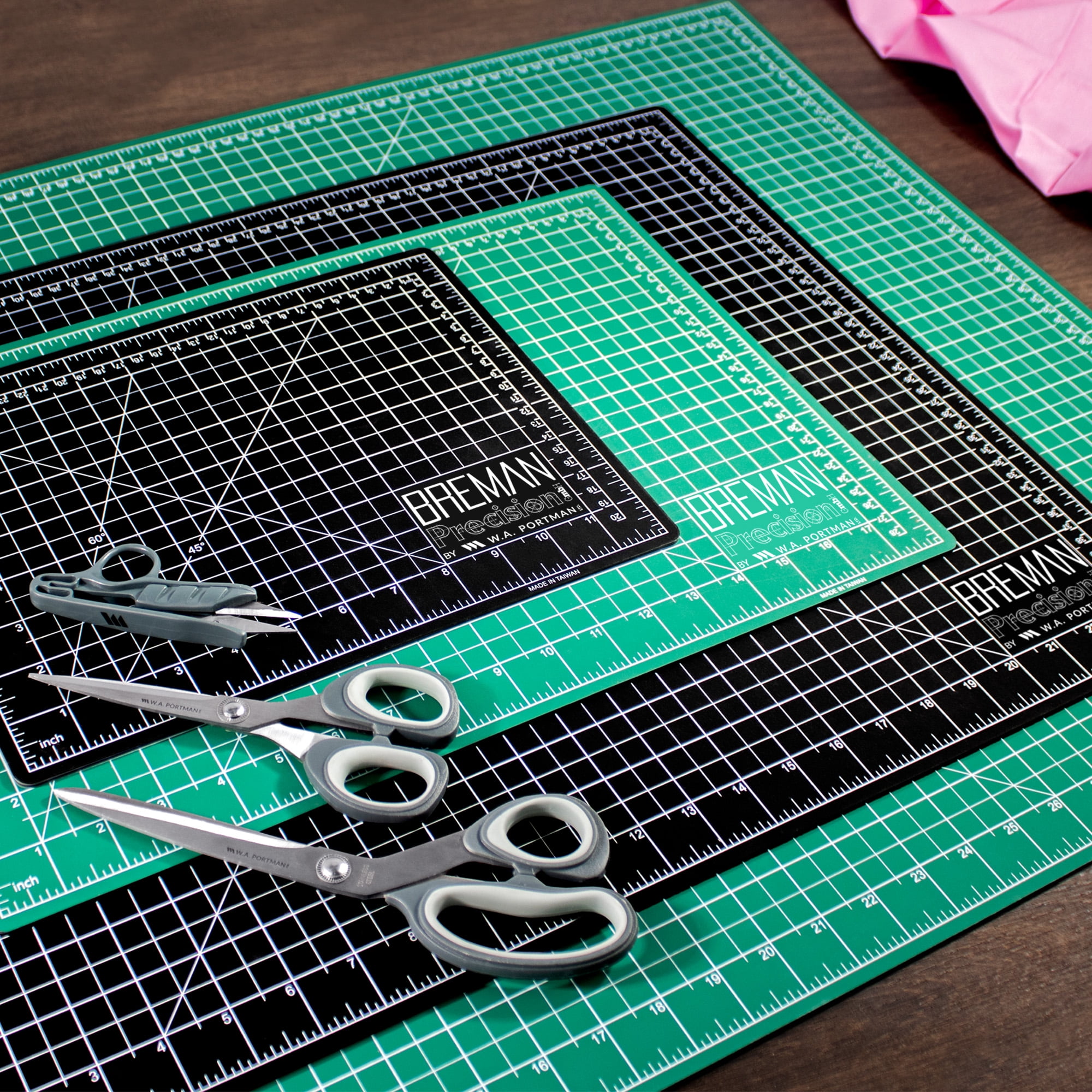  WA Portman 3 Pc Fabric Scissor Set - 3 Pack Sewing Scissors for  Fabric Cutting - 1 Pair Large Fabric Scissors - 1 Pair Medium Fabric Shears  - 1 Pair Thread