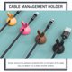 thumbnail image 3 of Houderco 30Ud Sujetacables De Plástico Clips Adhesivos Para Gestión De Cables, 3 of 8