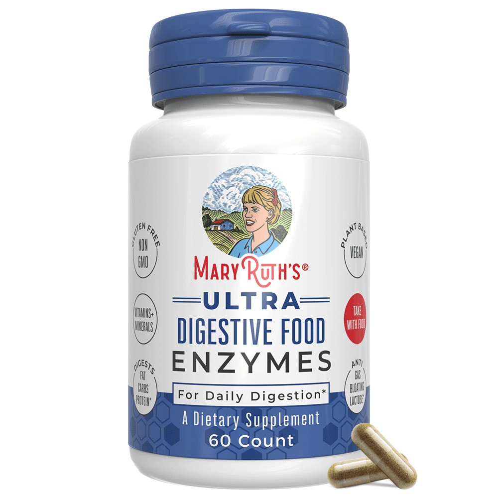 Ultra Digestive Enzymes, Gut Health, MaryRuth Organics, Dietary Supplement, 60 Capsules