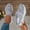 Grey, variant on Women's Mesh Slip-On Mule Sneakers, Closed Toe Breathable Backless Slippers, Thick Wedge Sole Comfort Casual Shoes, Indoor & Outdoor Summer Slides