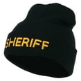 thumbnail image 2 of Sheriff Military Embroidered Long Cuff Beanie - Navy OSFM, 2 of 5