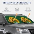 thumbnail image 4 of Xecao Sunflowers in Bucket for Foldable Car Sun Shades (2-Pack) offer sun protection with an easy-fold design for convenient windshield shading., 4 of 7