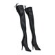 thumbnail image 4 of High Neck Action Figure Boots Stylish PU Leather Costume Accessories Gifts 1/6 Scale Fashion Soldier Women's Boots for Soldiers Figures Accs Sunnimix Botas de figuras de acción, 4 of 6