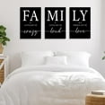 thumbnail image 3 of Merry-XMAS Family 12"X16" Framed Canvas Art Prints (Set of 3), 3 of 6