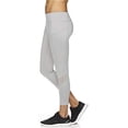 thumbnail image 3 of Pantalones deportivos de compresión Reebok Aspire Skinny Capri para mujer, gris, mediano, 3 of 4