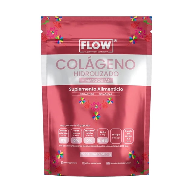 Colágeno Hidrolizado Mangostán 500 grs Tamarindo Flow FLOW FLOWCOLAGENOMANGOSTAN