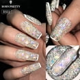 thumbnail image 2 of BORN PRETTY 5g Reflective Sequins Gel Polish Bling Sparkle Silver Holographic Laser Nail Gel Polish UV LED Soak Off Nail Gel Gong Bohan LED, 2 of 2