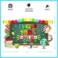 thumbnail image 2 of Happy 100th Day of School Backdrop Student Children Boy Girl Background Party Supplies Banner Decor Photobooth Gifts Favors Selfie Prop for Kids Student Kindergarten Preschool Primary School Party, 2 of 3