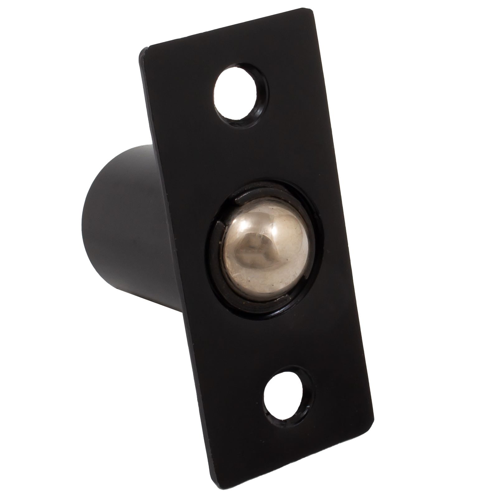 Square Corner Single Adjust Ball Catch, Matte Black by Stone Harbor