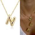 thumbnail image 2 of Stylish Smooth Letter Necklace Adjustable Clavicle Chain Casual Party Jewelry Alloy Texture for Fashion Individuals, 2 of 8